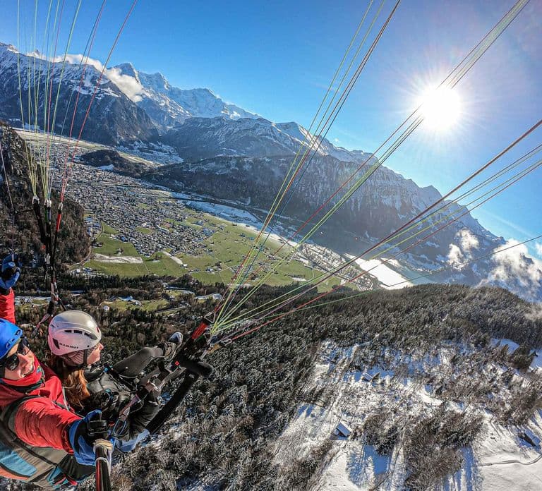 Interlaken: Tandem Paragliding Flight with Pilot