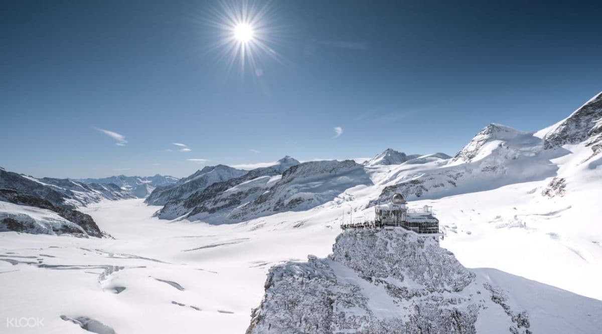 Jungfraujoch Top of Europe – bilety na pociąg i atrakcję z Lauterbrunnen