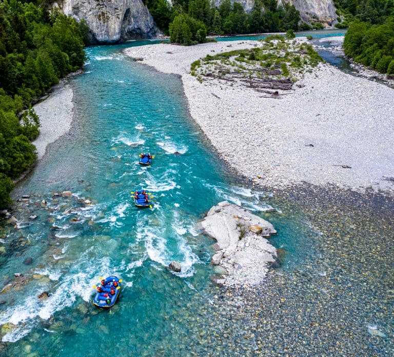 Laax, Flims, Ilanz: Vorderrhein Rafting (halber Tag)