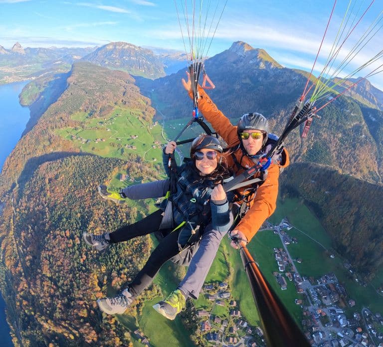 Lucerne: Paragliding Tandem Flights
