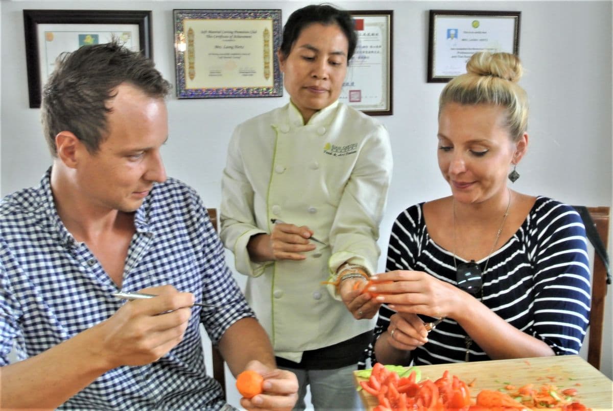 Traditional Thai Fruit and Vegetable Carving Class by Siam Carving Academy