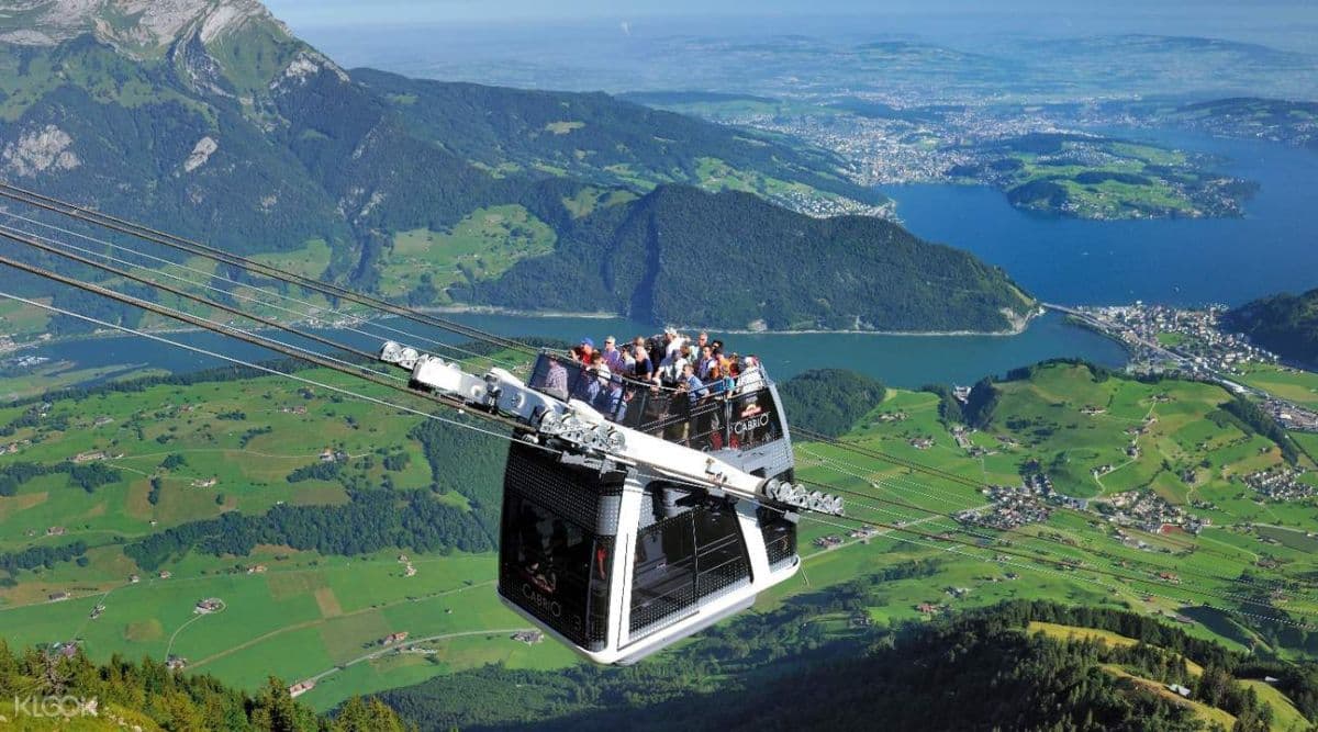 Mount Stanserhorn Tour with CabriO Open Top Cable Car (Zurich Departure)