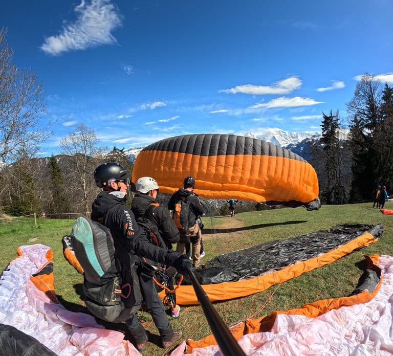 Vol en parapente biplace à Interlaken