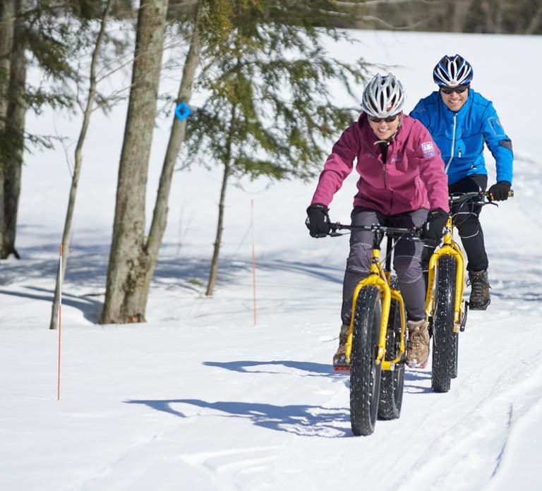 Tour guiado en E-Bike por el valle de St. Moritz en invierno
