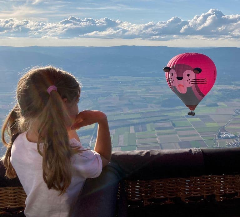 Switzerland hot air balloon flight