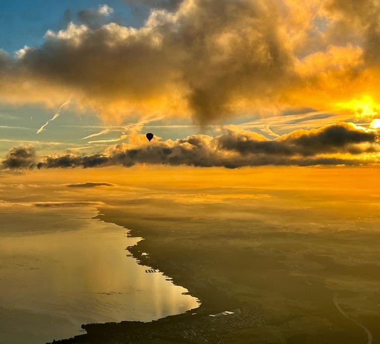 Switzerland hot air balloon flight