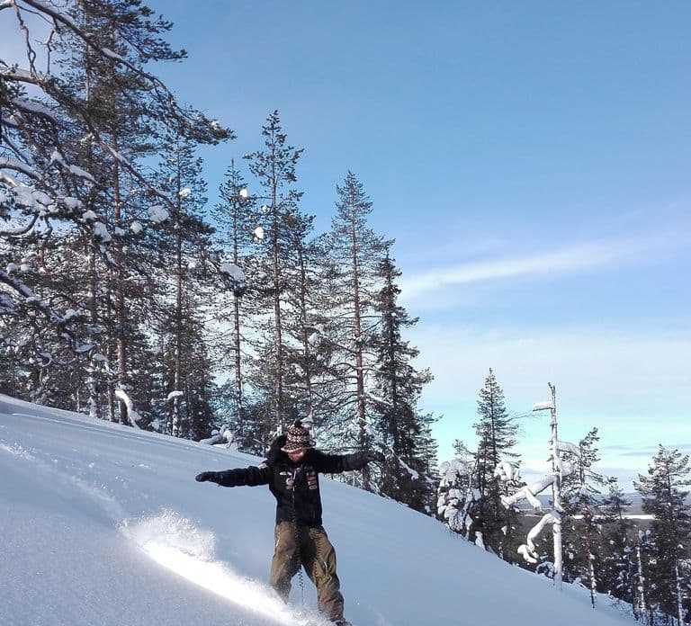 Levi: Snowsurfing-avontuur met sneeuwschoenwandeling