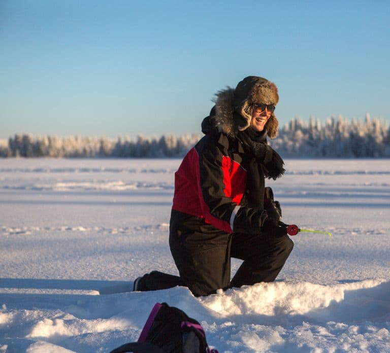 Ruka: Excursión de pesca en hielo