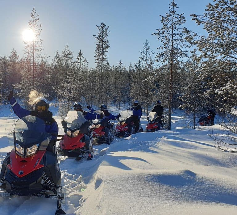 Ruka: Scenery Snowmobile Safari