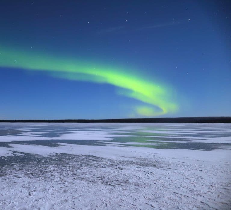 De Rovaniemi: Excursão à Aurora Boreal na Beira do Lago na Lapônia