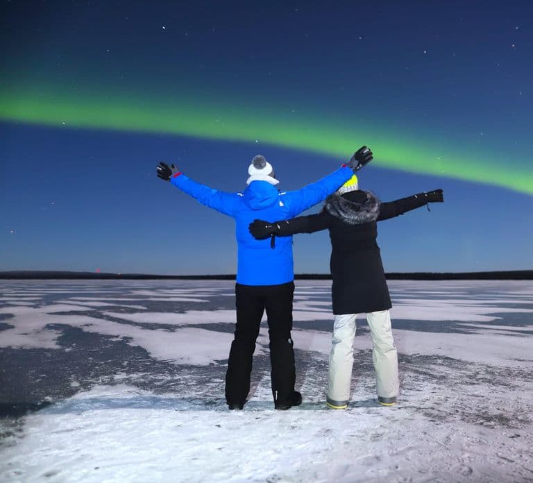 De Rovaniemi: Excursão à Aurora Boreal na Beira do Lago na Lapônia
