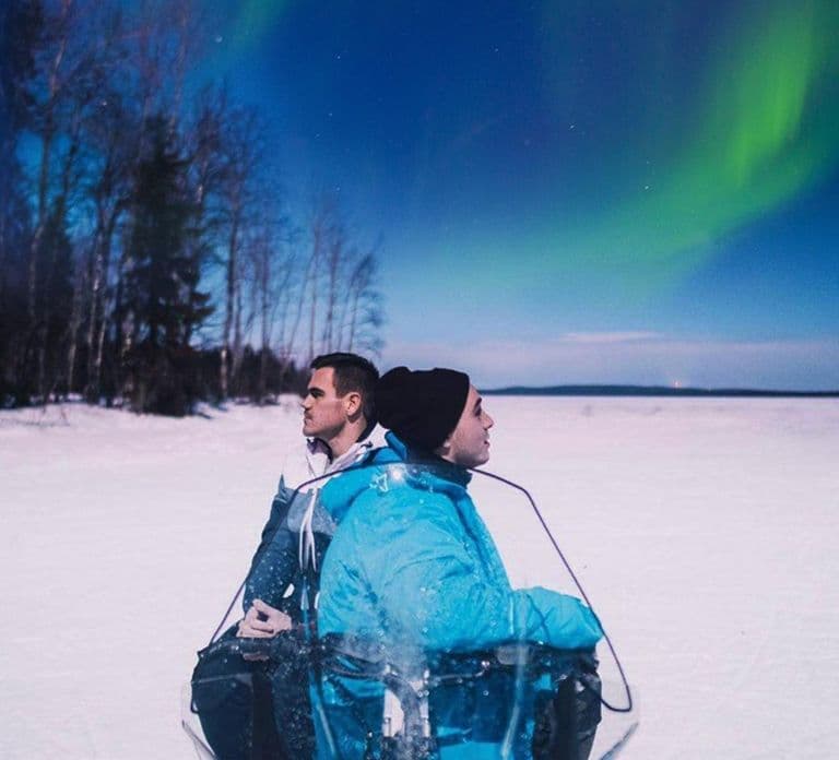 Da Rovaniemi: a caccia dell'Aurora in motoslitta