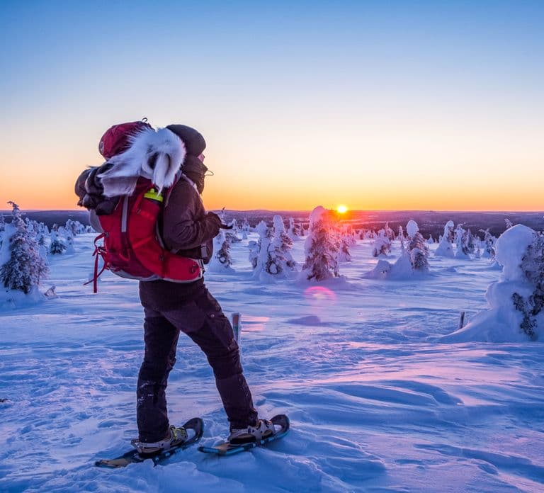 Desde Ruka: Raquetas de nieve en el Parque Nacional de Riisitunturi