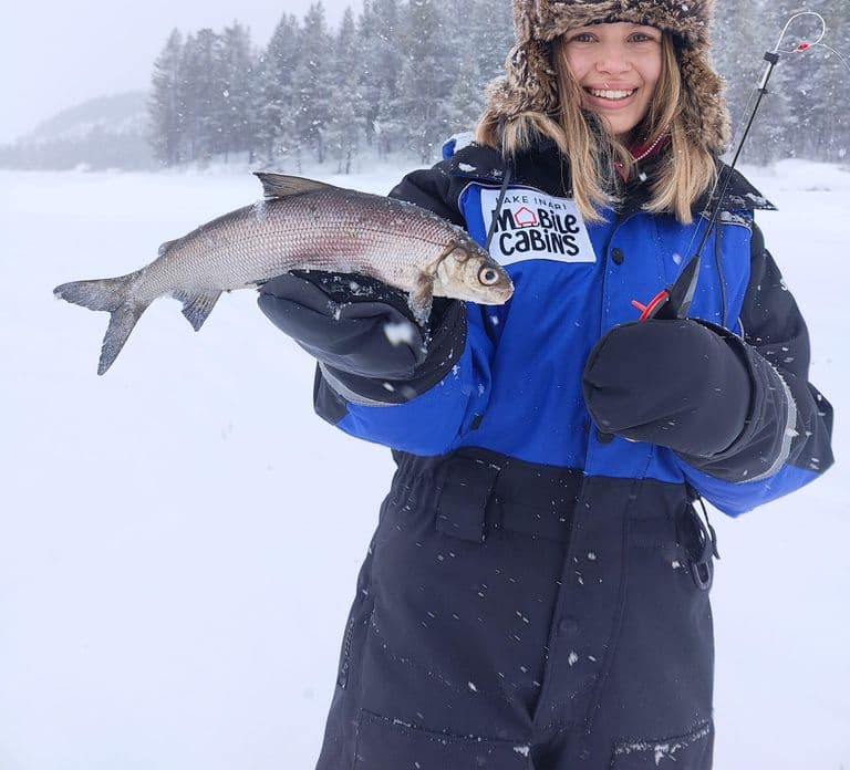Inari: 2 hour Ice Fishing at Lake Inari