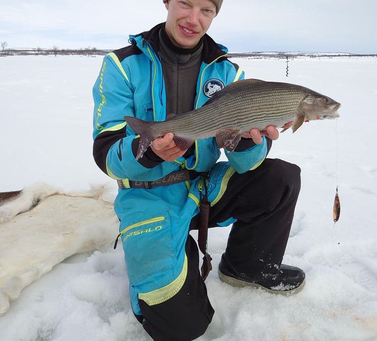 Inari: 2 hour Ice Fishing at Lake Inari