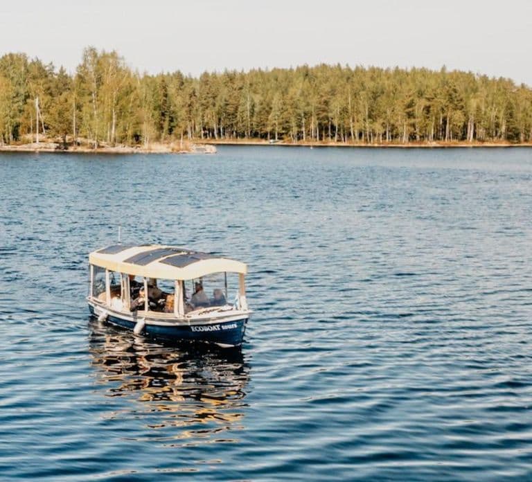 Puumala의 Ecoboat와 함께하는 Lake Saimaa 스토리 크루즈