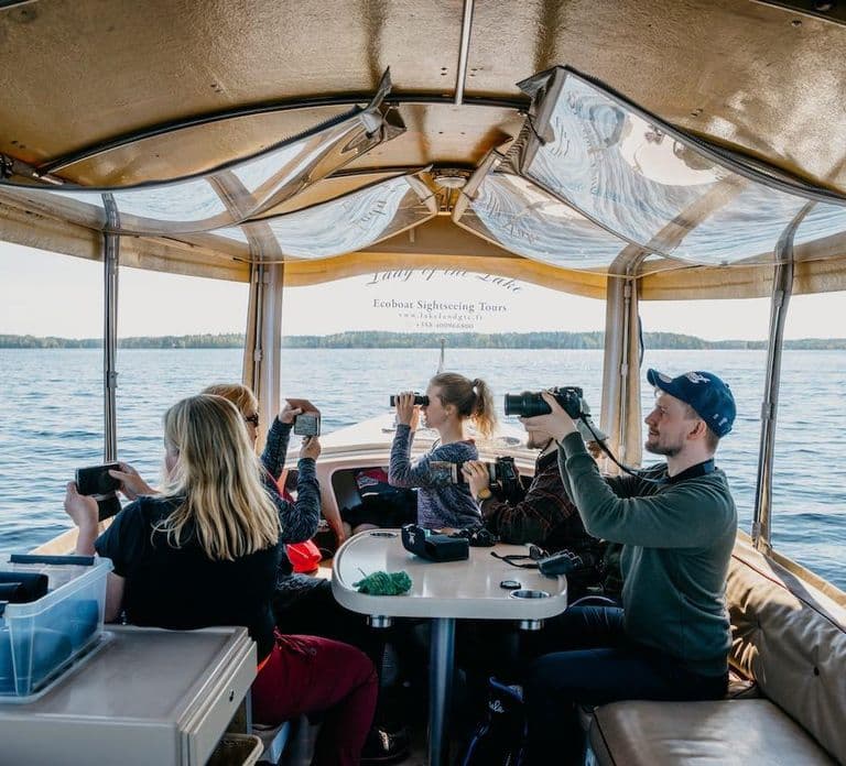 Lake Saimaa verhalencruise met Ecoboat in Puumala