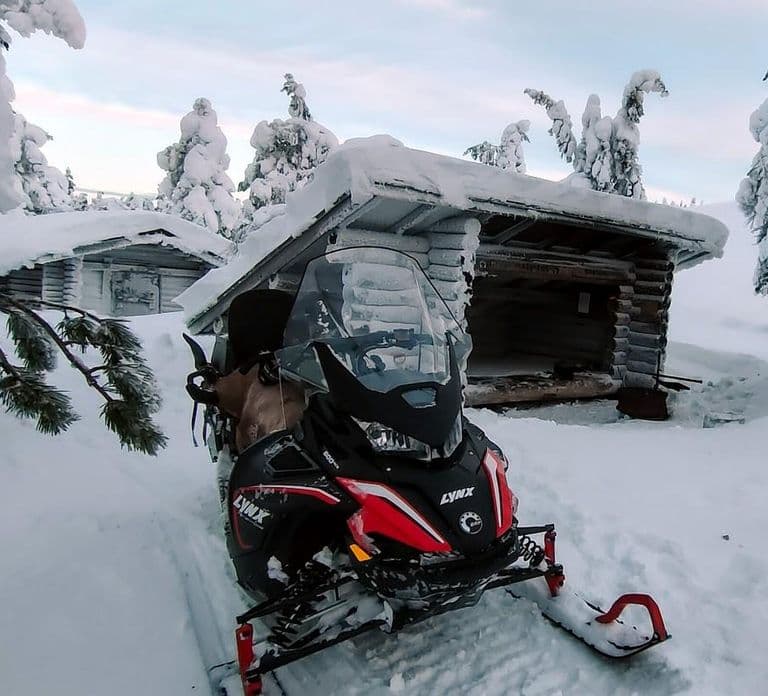 Laponie : Safari privé en motoneige avec un guide local arctique