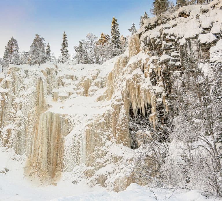 Lapland: Tour naar de bevroren watervallen van Korouoma
