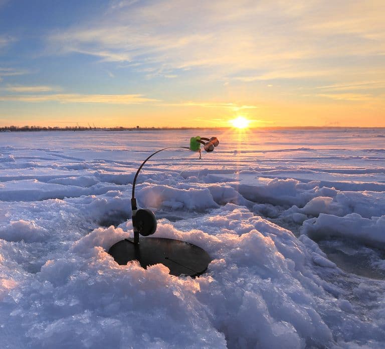 Levi: Ice Fishing by Snowmobile