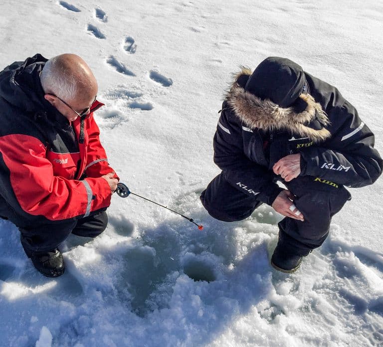 Levi: Ice Fishing by Snowmobile