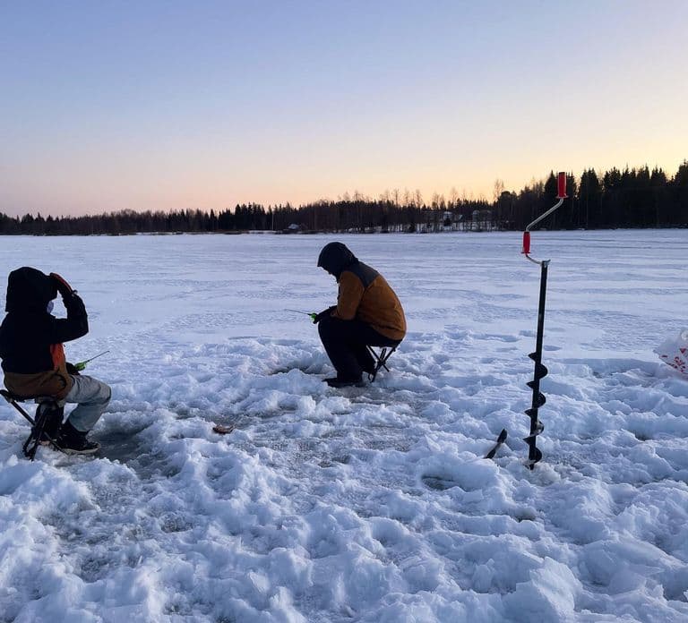 Levi: Ice Fishing Trip in a small group