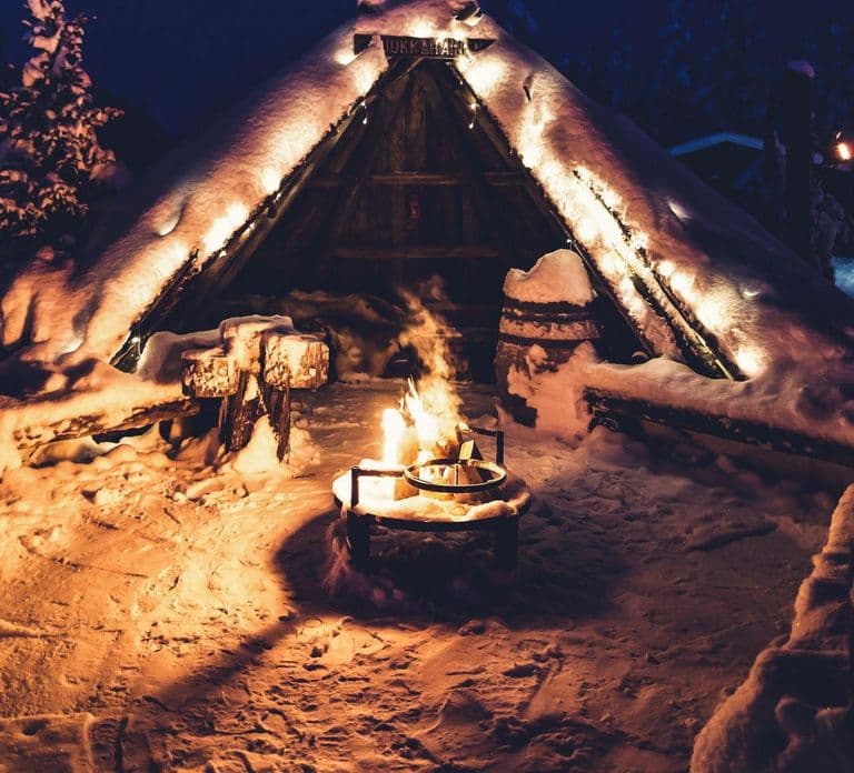 Levi: Northern Lights Hunt, Sámi Ceremony, and Dinner