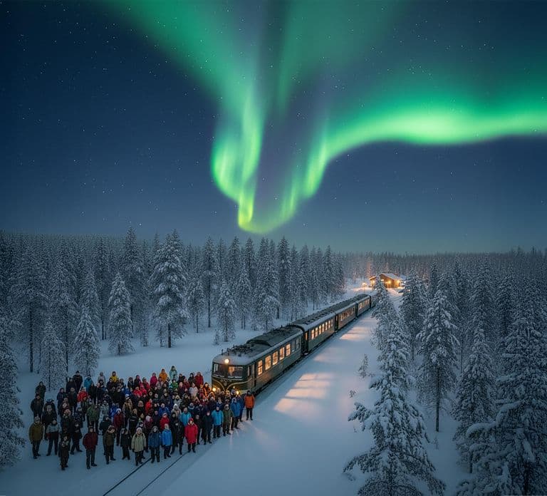 Rovaniemi Insider: Night train in Winter Forest