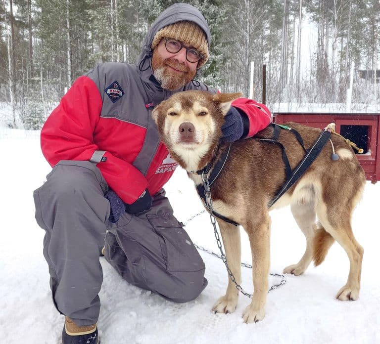 Rovaniemi: 4-7 km Zelfrijdende huskysledetocht door het bos
