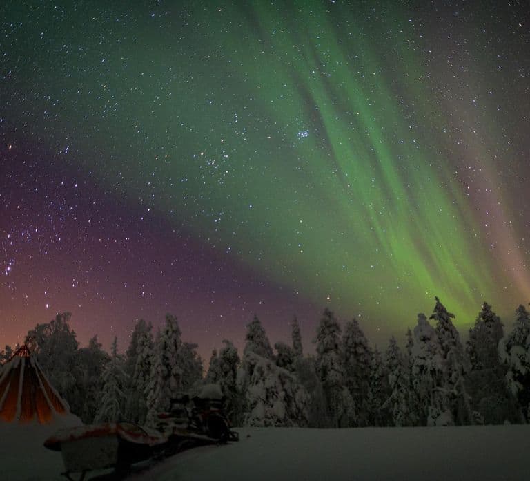 Rovaniemi: Excursão de Auroras Boreais - luzes garantidas