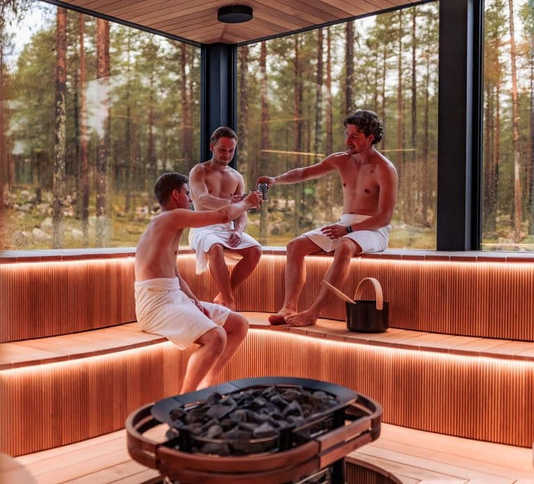 Rovaniemi: Forest Spa, vasche idromassaggio all'aperto e cena in accappatoio