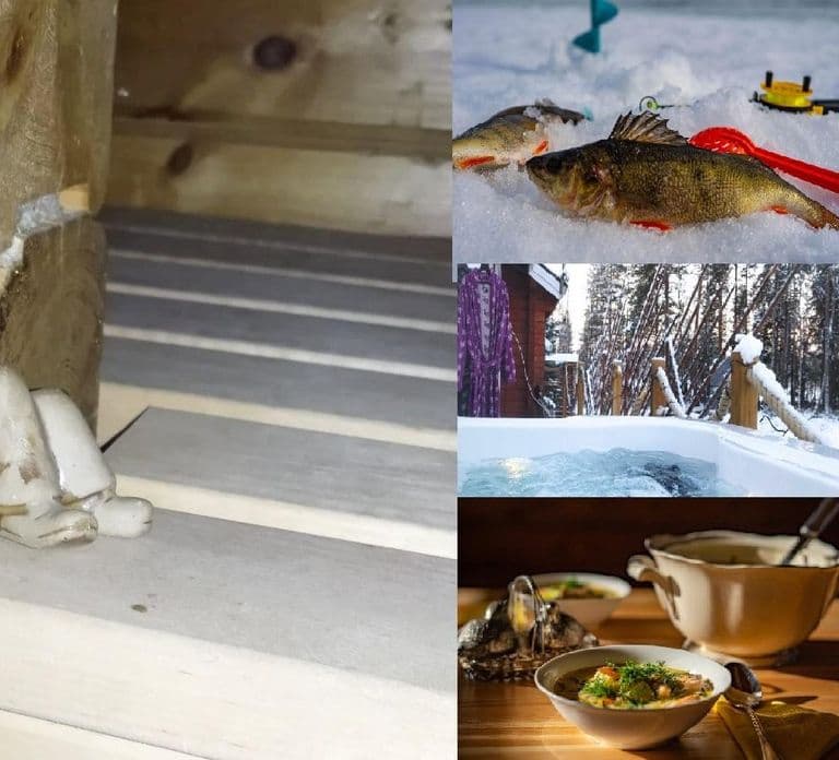 Rovaniemi: Wędkarstwo podlodowe, prywatna sauna i zupa rybna