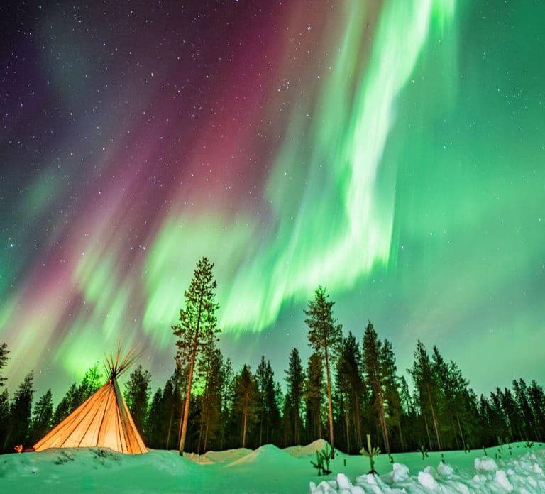 Rovaniemi: Wycieczka na zorzę polarną z Gwarancją Aurora