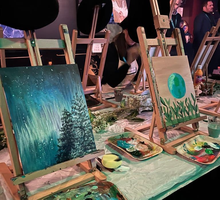 Rovaniemi: Workshop privado de pintura PAINT & SIP