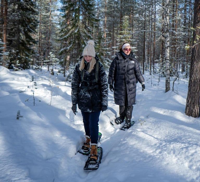 Rovaniemi: Small-Group Snowshoe Tour at Vikaköngäs & BBQ