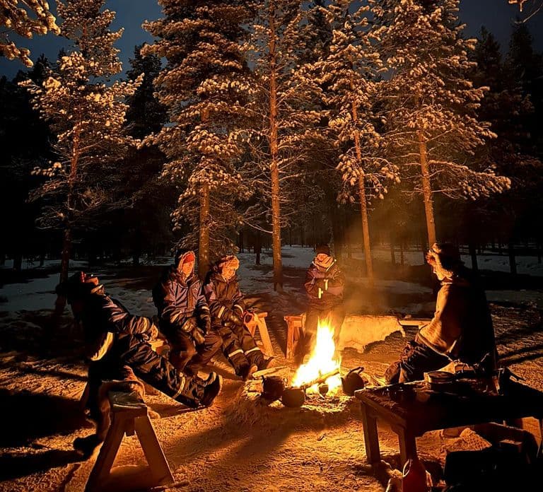 Saariselkä: Nordlichter & Rentierschlitten-Tour