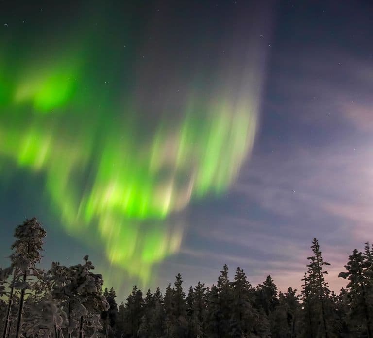 Saariselkä: Excursão de Raquetes de Neve em Busca da Aurora Boreal