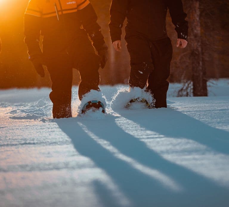Saariselkä: Excursão de Raquetes de Neve em Busca da Aurora Boreal
