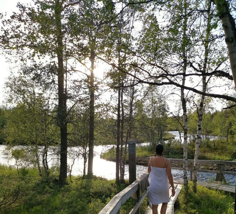 Saariselkä: Experiência de Sauna no Rio em Muotka