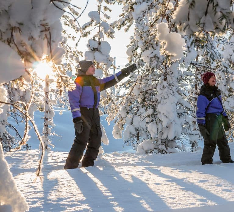 Saariselkä: Malerische Schneeschuh-Safari