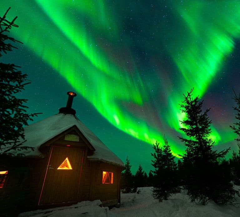 Ylläs: Begeleide avondskitocht onder de Arctische hemel