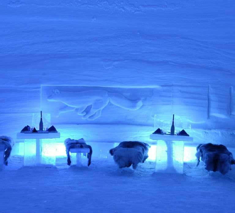 Ylläs: Snowmobile Tour to Arctic Snow Village & Snack
