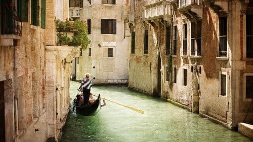 Passeio a pé em Veneza e passeio de gôndola