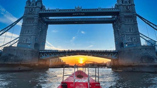 London: River Thames Sunset Speedboat Experience with Drink Day Tours