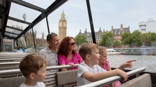 London Thames River Sightseeing Cruise One-Way Boat Ticket (Extended Validity/4 Piers Available) Transport Passes