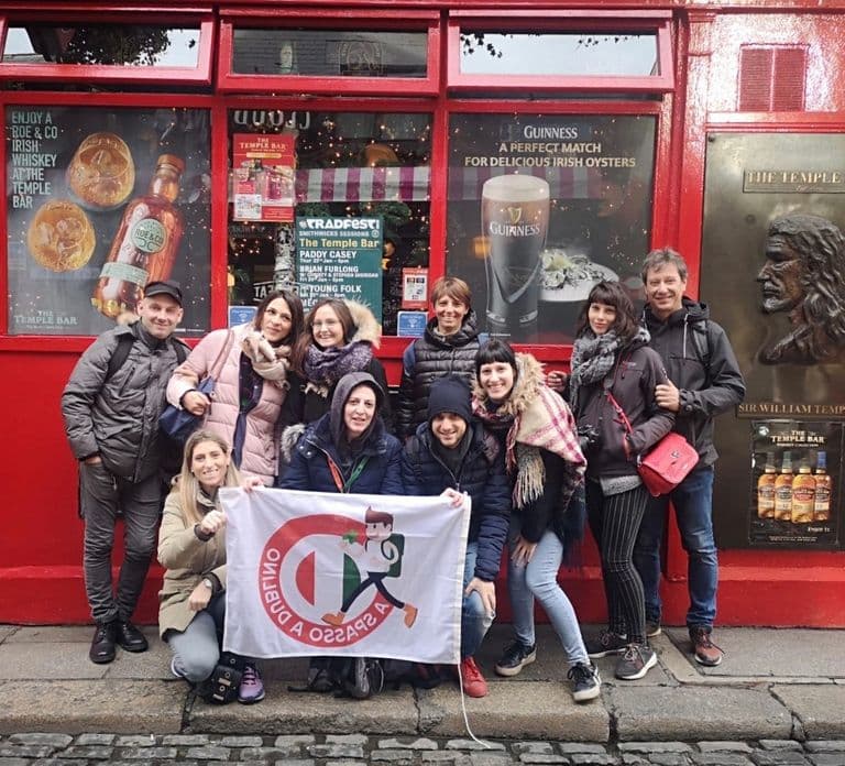 Hoogtepunten van Dublin: 2,45 uur durende wandeltour in het Italiaans