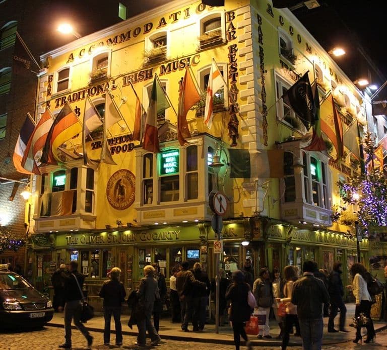 Visite nocturne de Temple Bar à Dublin