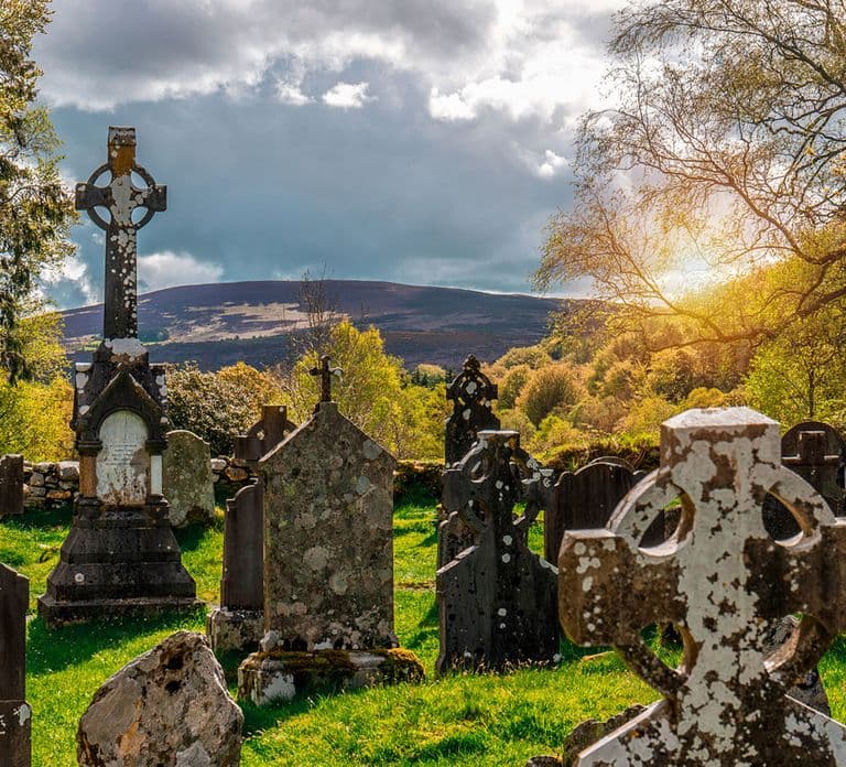 Saindo de Dublin: Excursão de meio dia a Glendalough e Wicklow