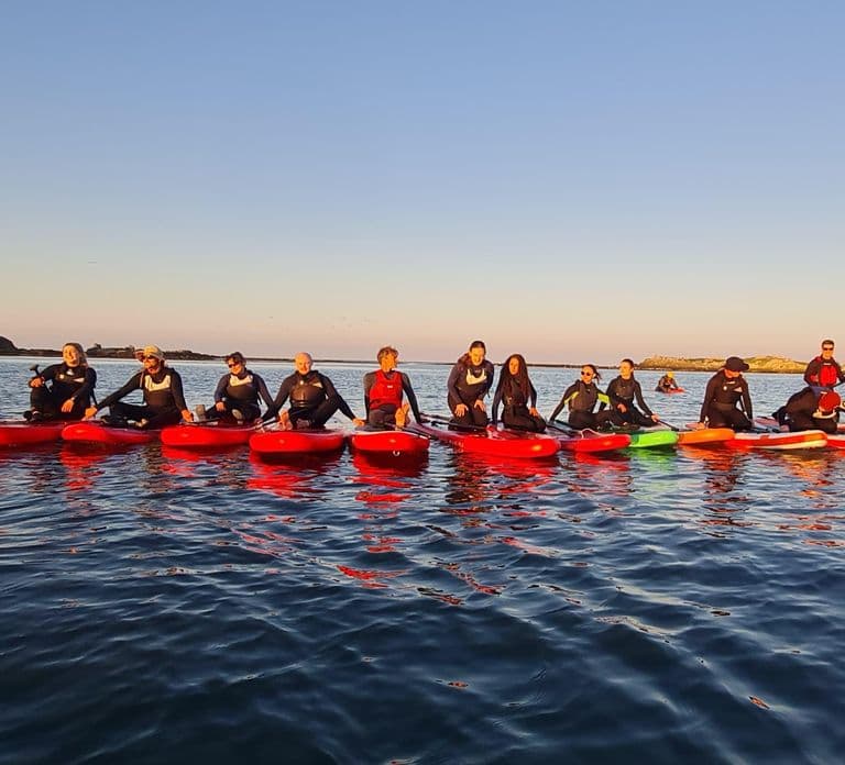 Howth: Paddleboardles in Howth Harbour