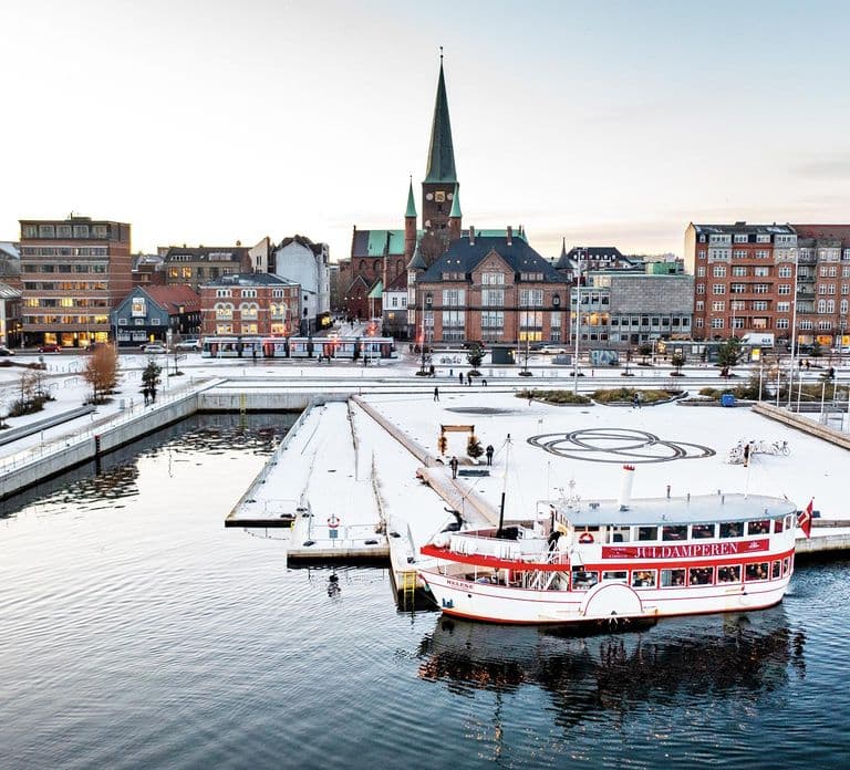Aarhus: Christmas Harbor Cruise with Local Guide